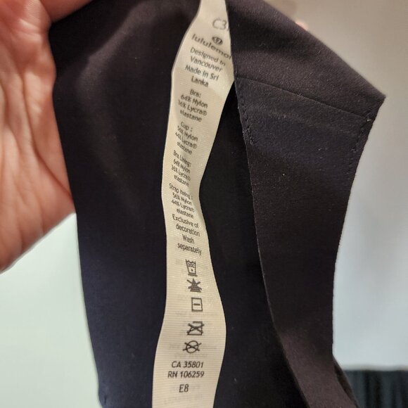 NWOT 32C Lululemon Like Nothing Bra - Black - Picture 5 of 5